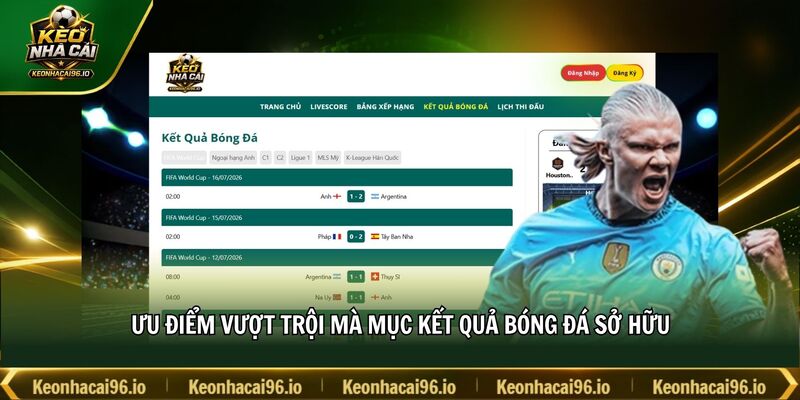 Ưu điểm vượt trội mà mục kết quả bóng đá sở hữu Ưu điểm vượt trội mà mục kết quả bóng đá sở hữu