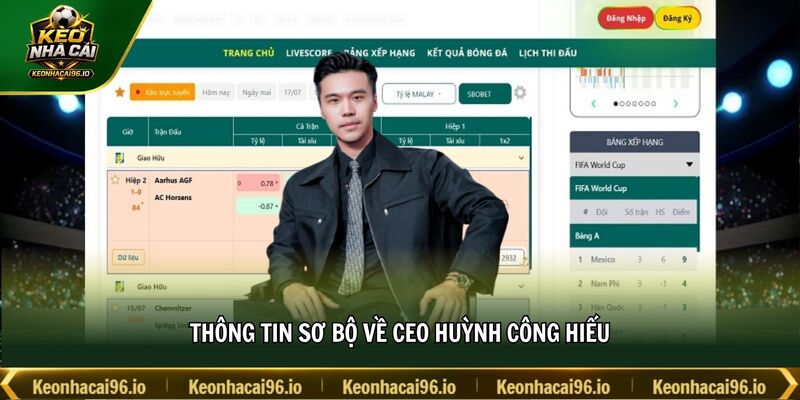 Thông tin sơ bộ về CEO Huỳnh Công Hiếu Thông tin sơ bộ về CEO Huỳnh Công Hiếu